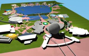 EPCOT Center 3D Render Model - 22402