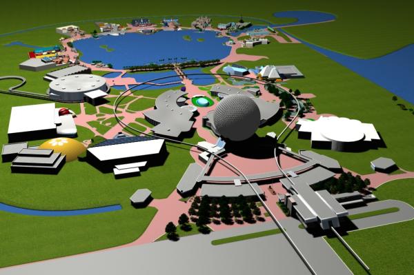 EPCOT Center 3D Render Model - 90802