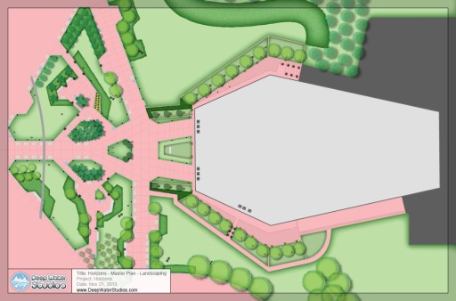 EPCOT Center's Horizons master landscaping plan