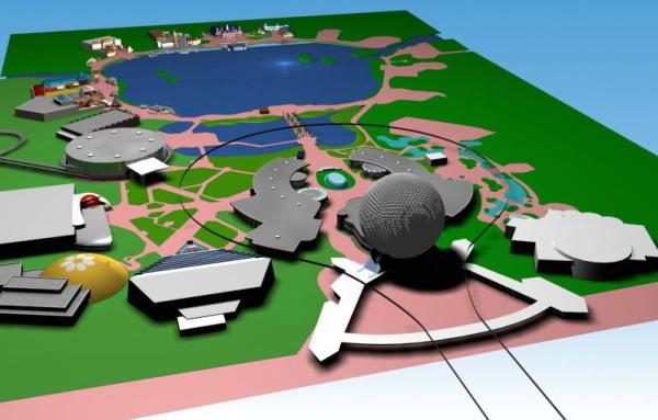 EPCOT Center 3D Render Model – 122301b | Deep Water Studios