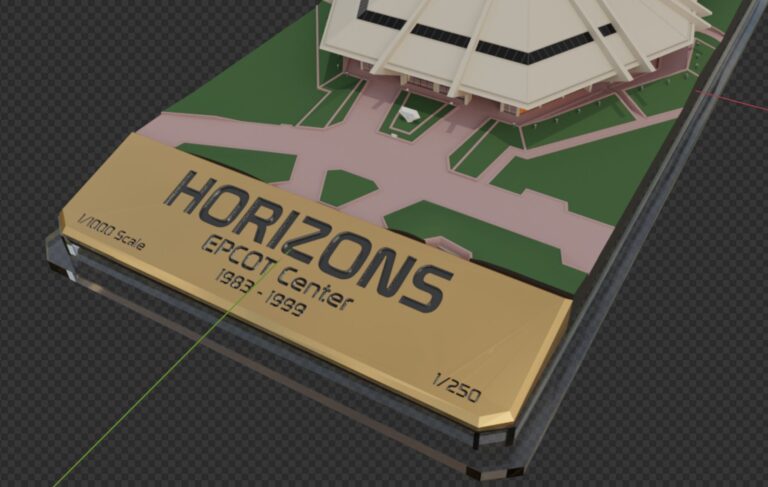 Closeup of the proposed Horizons model plaque