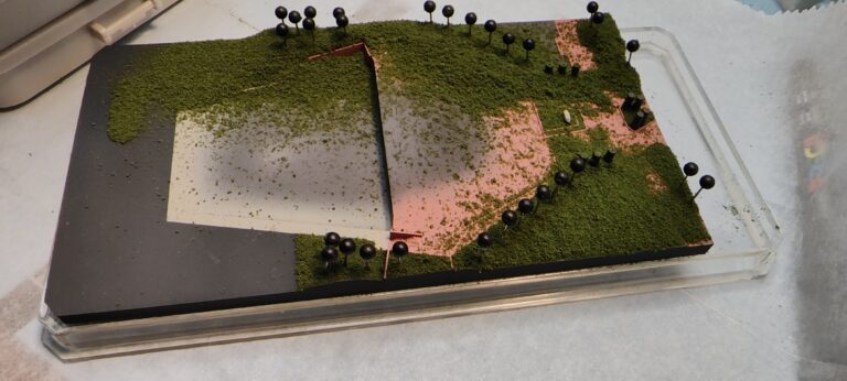 Grass being applied to the Horizons model