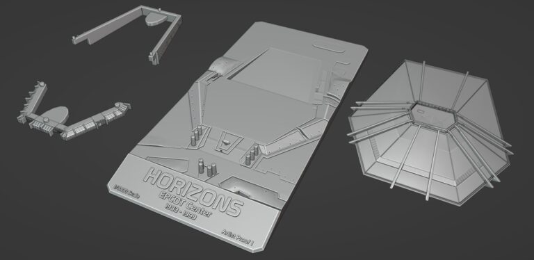 Horizons scale model parts