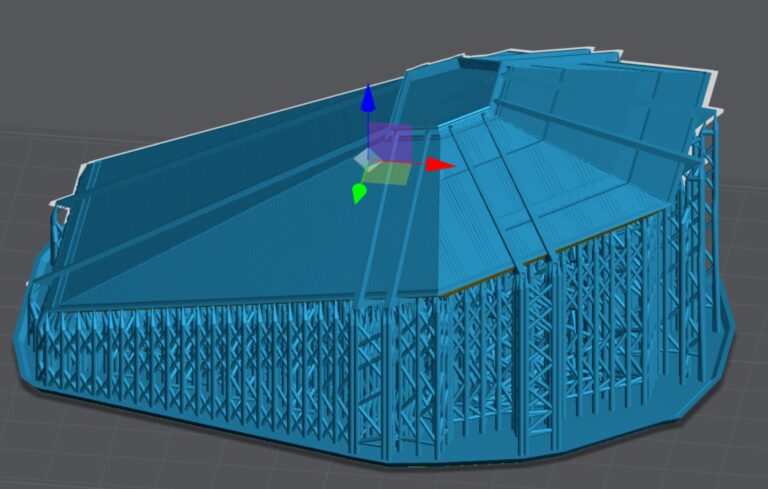 Horizons scale model 3D printer slicing
