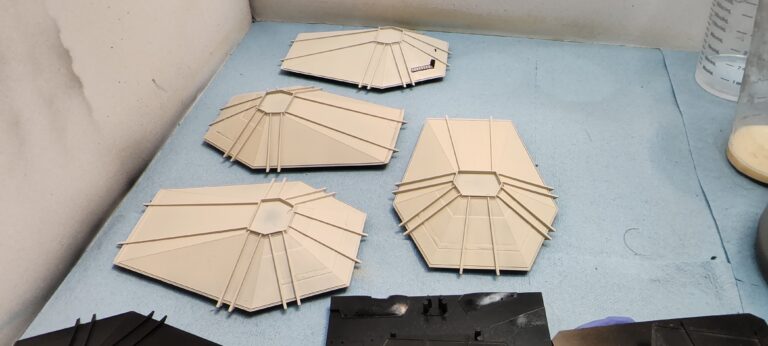 Test paint mixes on reject printings